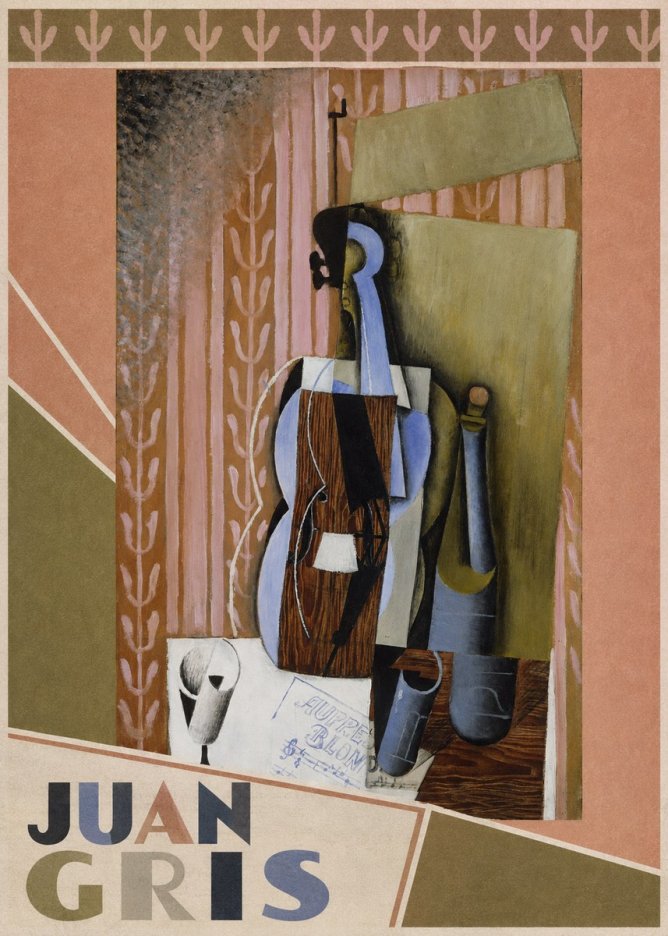 Juan Gris Still Life with Mandolin No6 - Póster