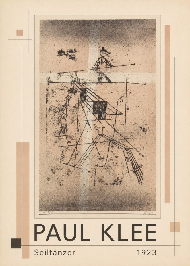 Paul Klee Seiltänzer II No1 - Póster
