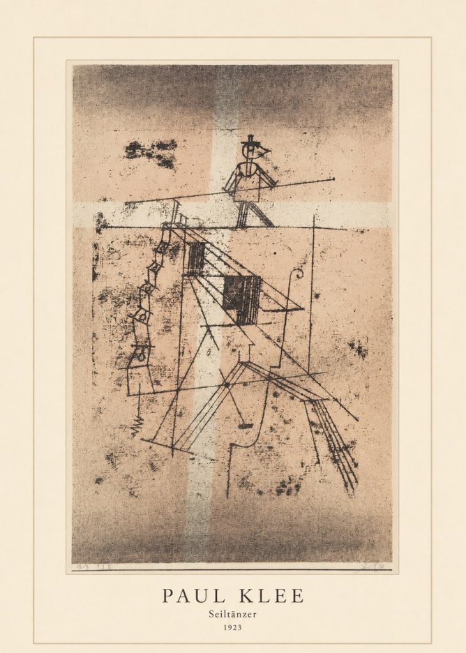 Paul Klee Seiltänzer II No4 - Póster