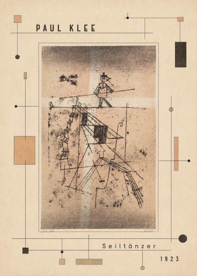 Paul Klee Seiltänzer II No5 - Póster