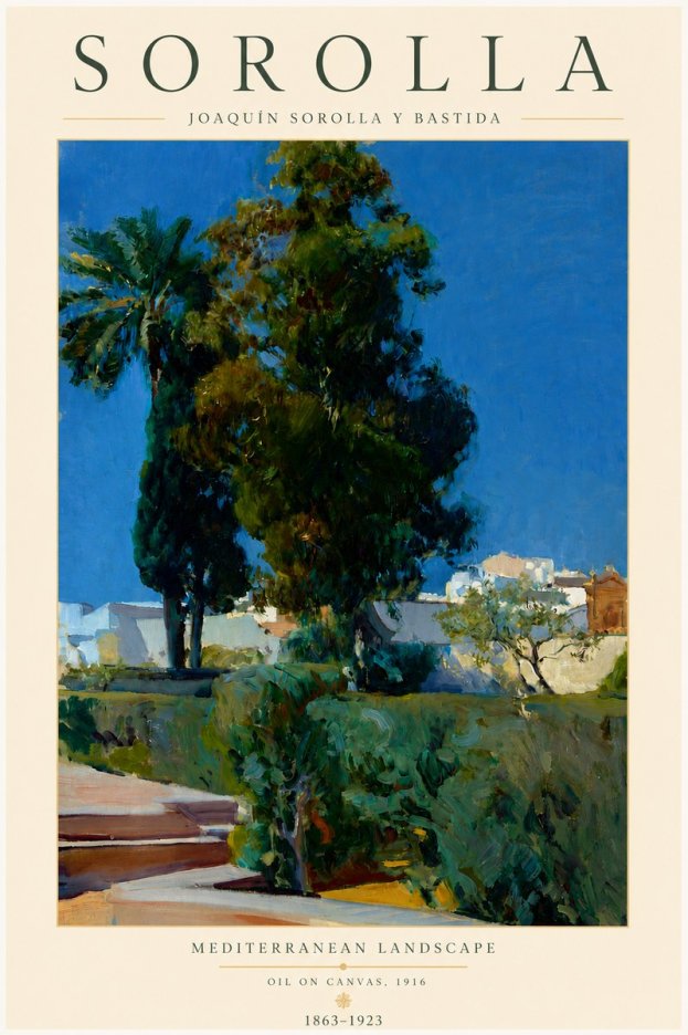 Sorolla Mediterranean Landscape No3 - Póster