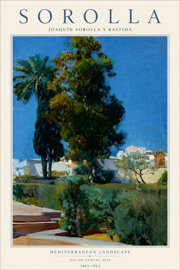 Sorolla Mediterranean Landscape No4 - Póster