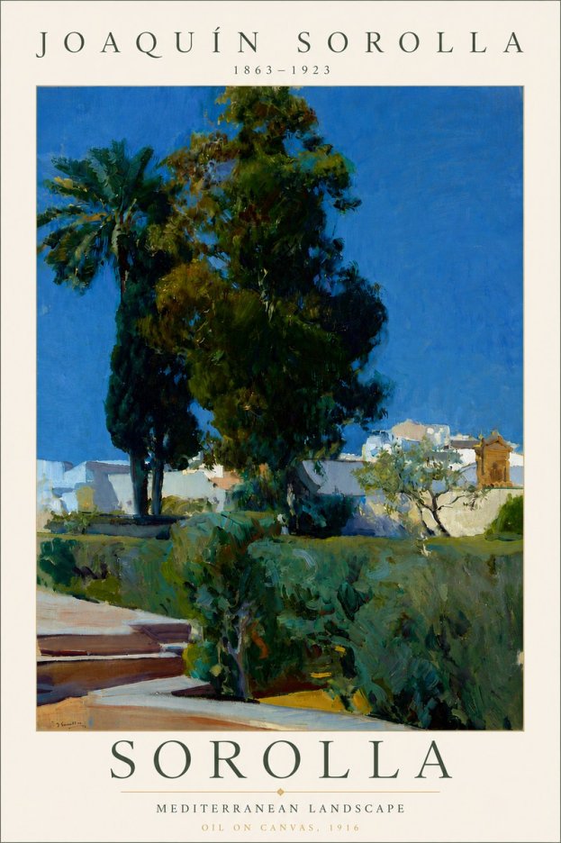 Sorolla Mediterranean Landscape No6 - Póster