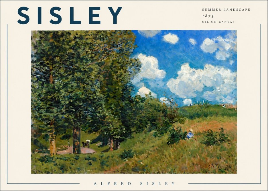 Sisley Summer Landscape No3 - Póster