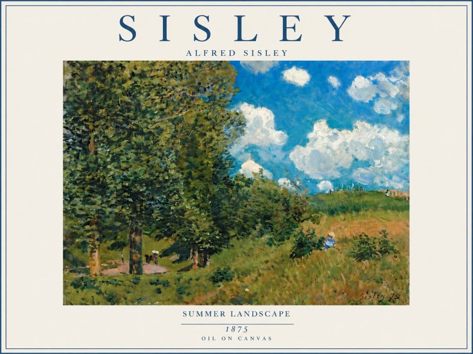 Sisley Summer Landscape No6 - Póster