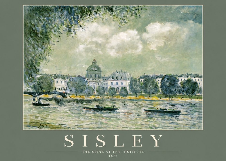 Sisley The Seine at the Institute No2 - Póster