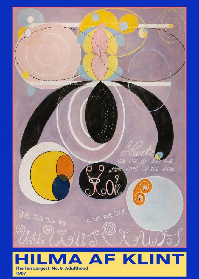 Hilma af Klint The Ten Largest, No. 6, Adulthood No3 - Póster