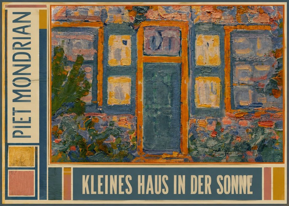 Piet Mondrian Kleines Haus in Der Sonne II No3 - Póster