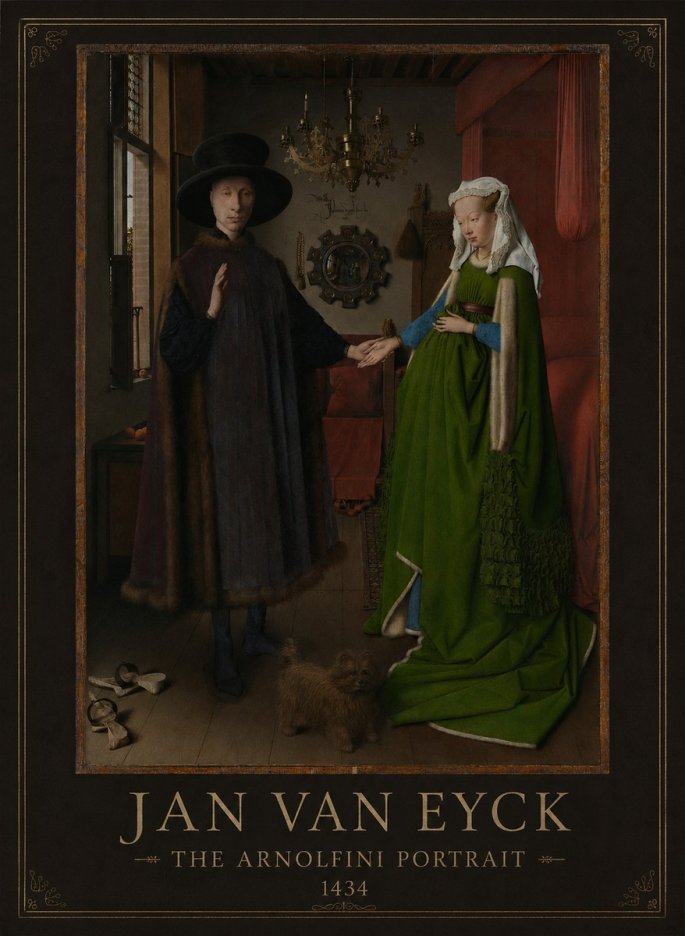 Jan van Eyck The Arnolfini Portrait II No1 - Póster