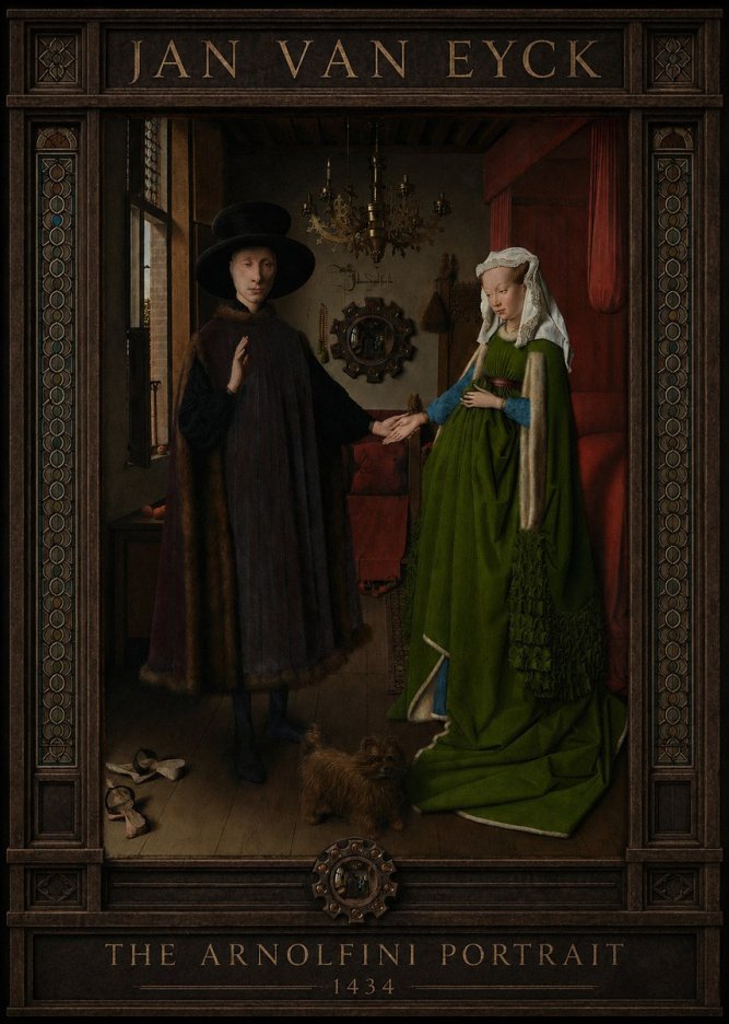 Jan van Eyck The Arnolfini Portrait II No3 - Póster