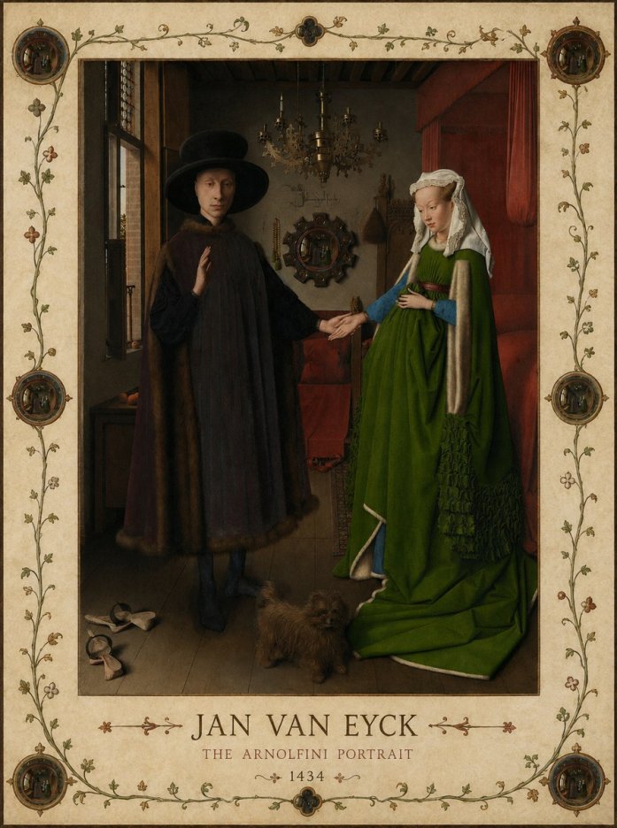 Jan van Eyck The Arnolfini Portrait II No4 - Póster