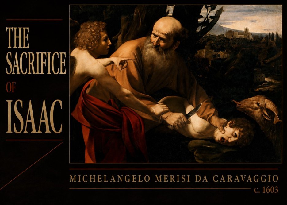 Michelangelo Merisi da Caravaggio The Sacrifice of Isaac I No6 - Póster