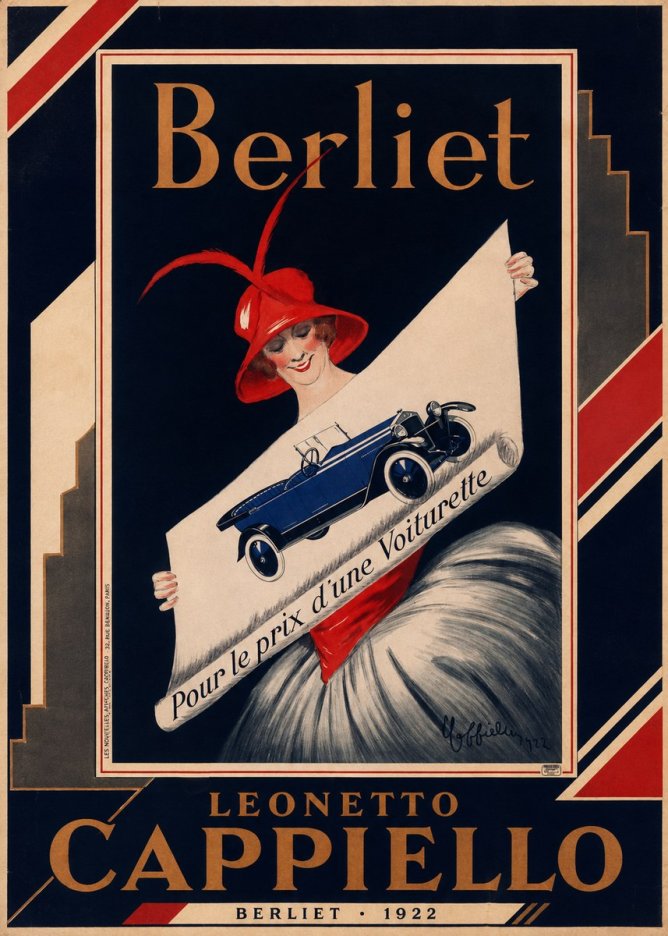Leonetto Cappiello Berliet - Pour Le Prix D'une Voiturette No2 - Póster