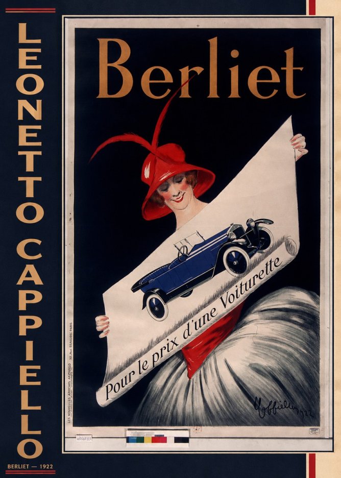 Leonetto Cappiello Berliet - Pour Le Prix D'une Voiturette No3 - Póster