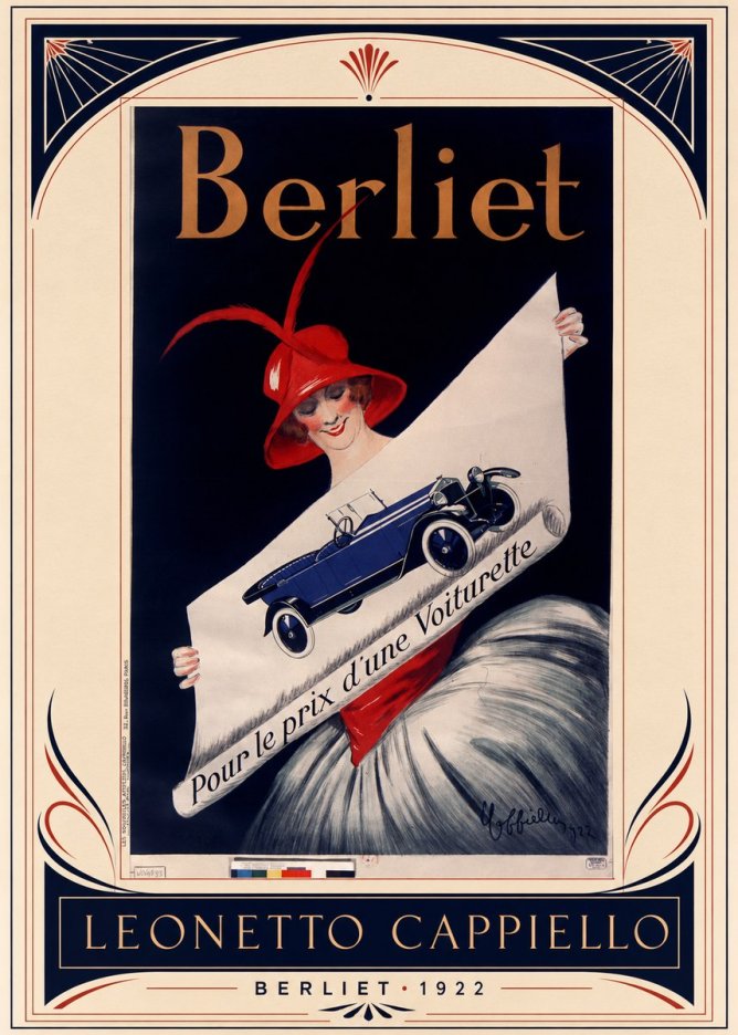 Leonetto Cappiello Berliet - Pour Le Prix D'une Voiturette No4 - Póster