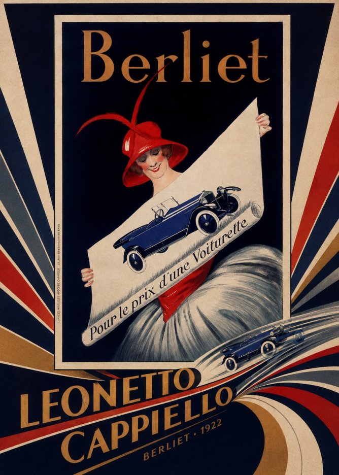 Leonetto Cappiello Berliet - Pour Le Prix D'une Voiturette No5 - Póster