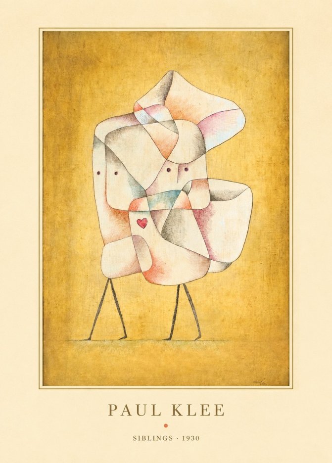 Paul Klee Siblings No4 - Póster