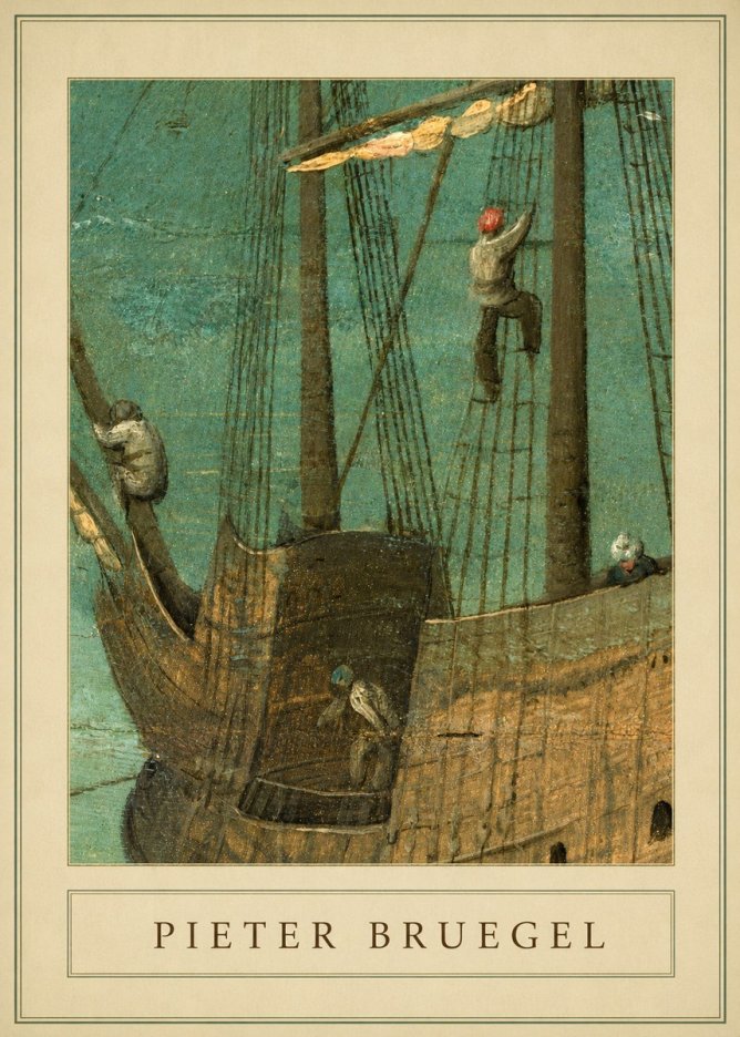 Pieter Bruegel The Ship No4 - Póster