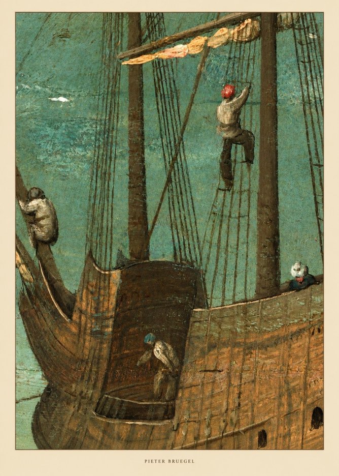 Pieter Bruegel The Ship No5 - Póster