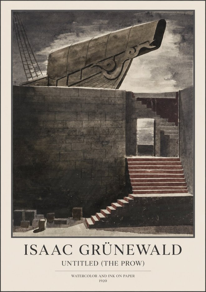 Isaac Grünewald Untitled (the Prow) No1 - Póster