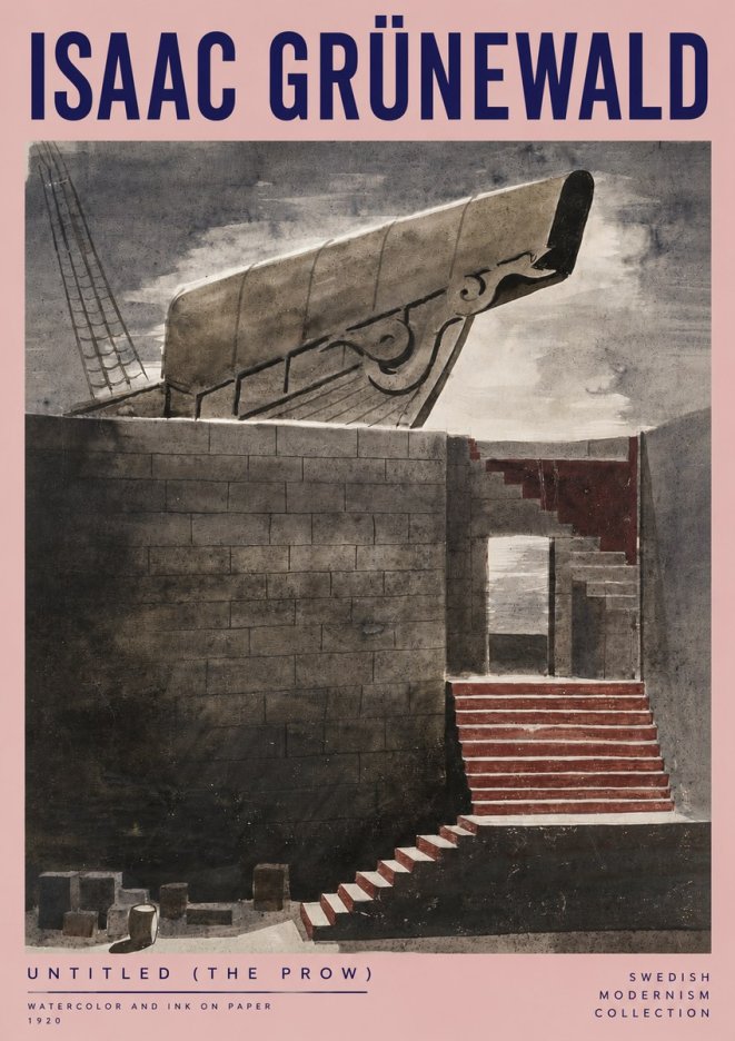 Isaac Grünewald Untitled (the Prow) No3 - Póster