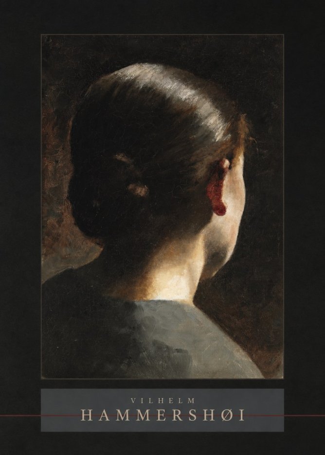 Vilhelm Hammershøi Woman from Behind No3 - Póster
