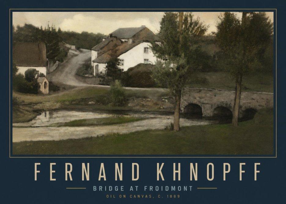 Fernand Khnopff Bridge at Froidmont No2 - Póster