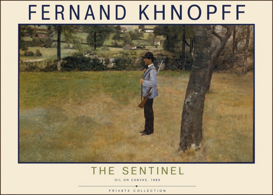 Fernand Khnopff The Hunter No6 - Póster