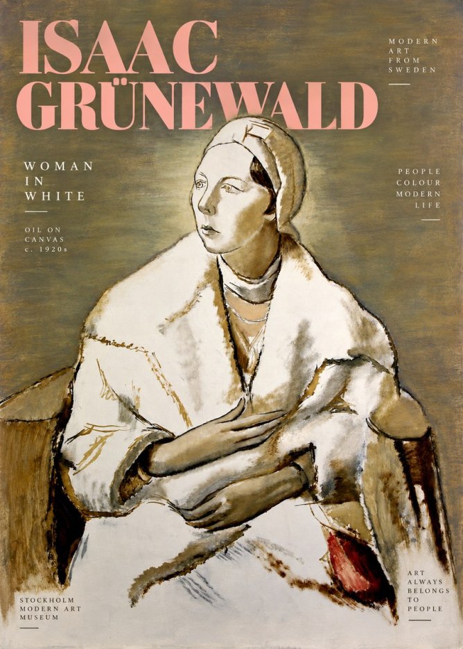 Isaac Grünewald The Woman in White No3 - Póster