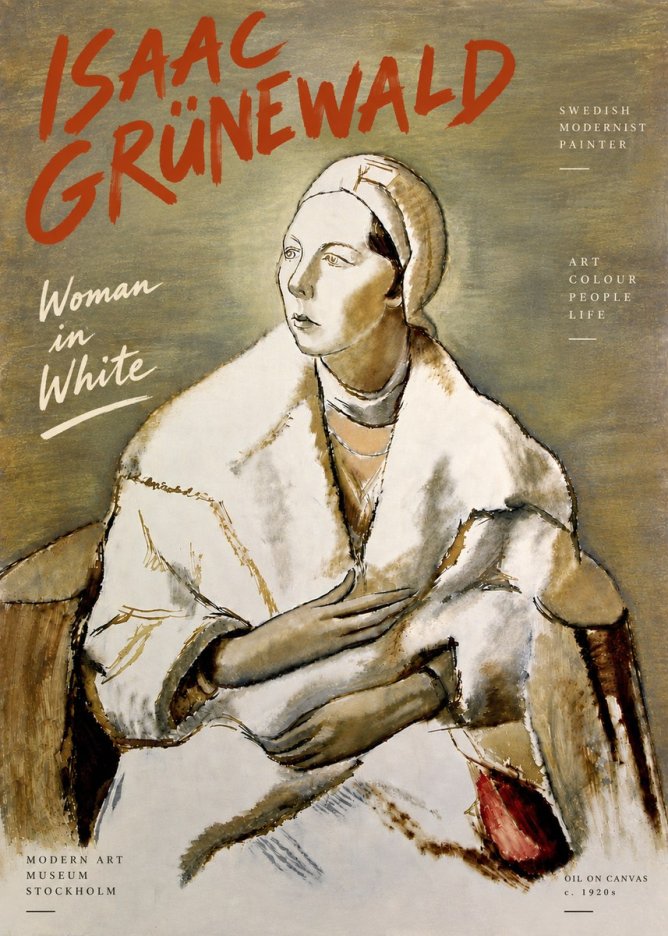 Isaac Grünewald The Woman in White No6 - Póster