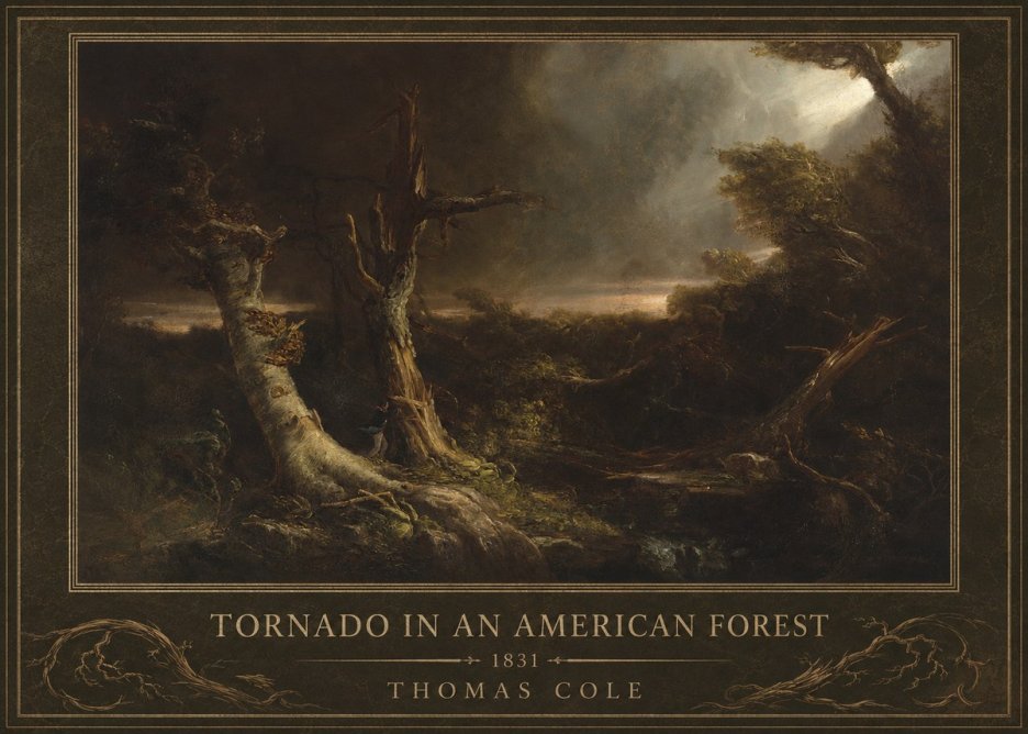 Thomas Cole Tornado in an American Forest No1 - Póster