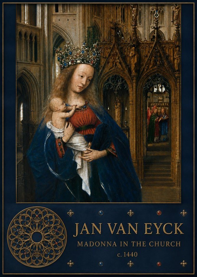 Jan van Eyck Madonna in the Church I No5 - Póster