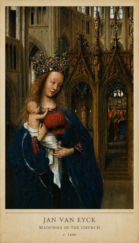 Jan van Eyck Madonna in the Church I No6 - Póster