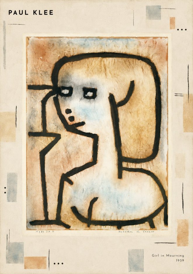 Paul Klee Girl in Mourning No3 - Póster