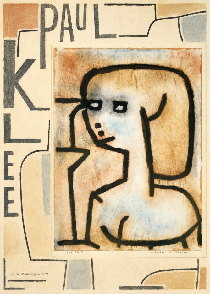 Paul Klee Girl in Mourning No5 - Póster