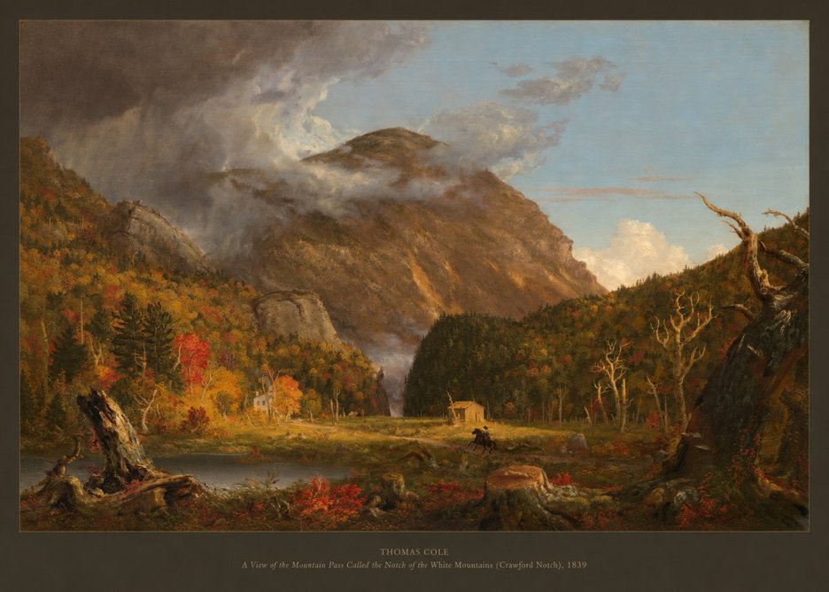 Thomas Cole A View of the Mountain Pass Called the Notch of the White Mountains (Crawford Notch) I No5 - Póster