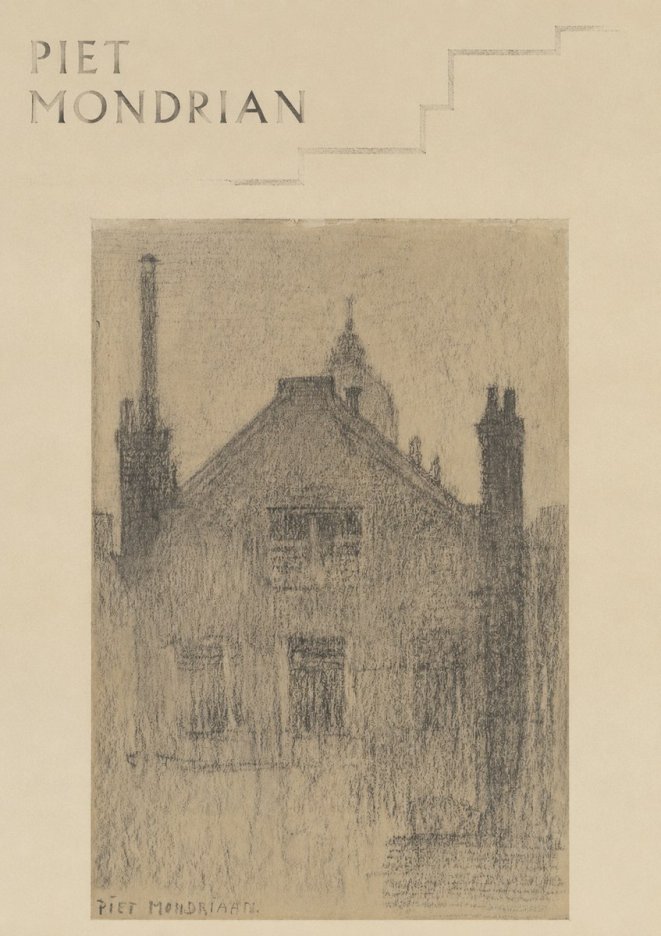 Piet Mondrian House Study No6 - Póster