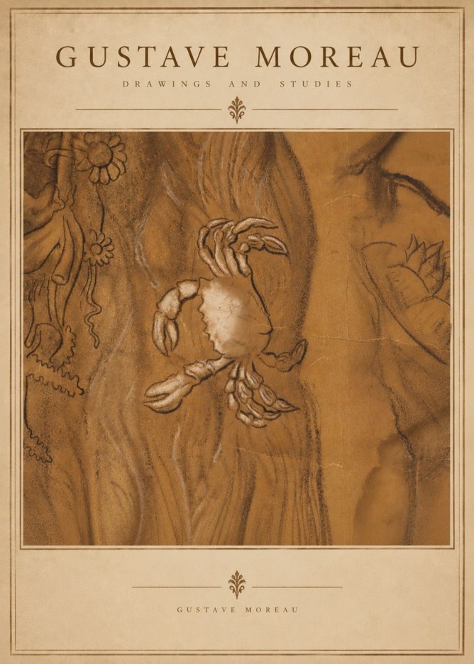 Gustave Moreau Crab Study No6 - Póster