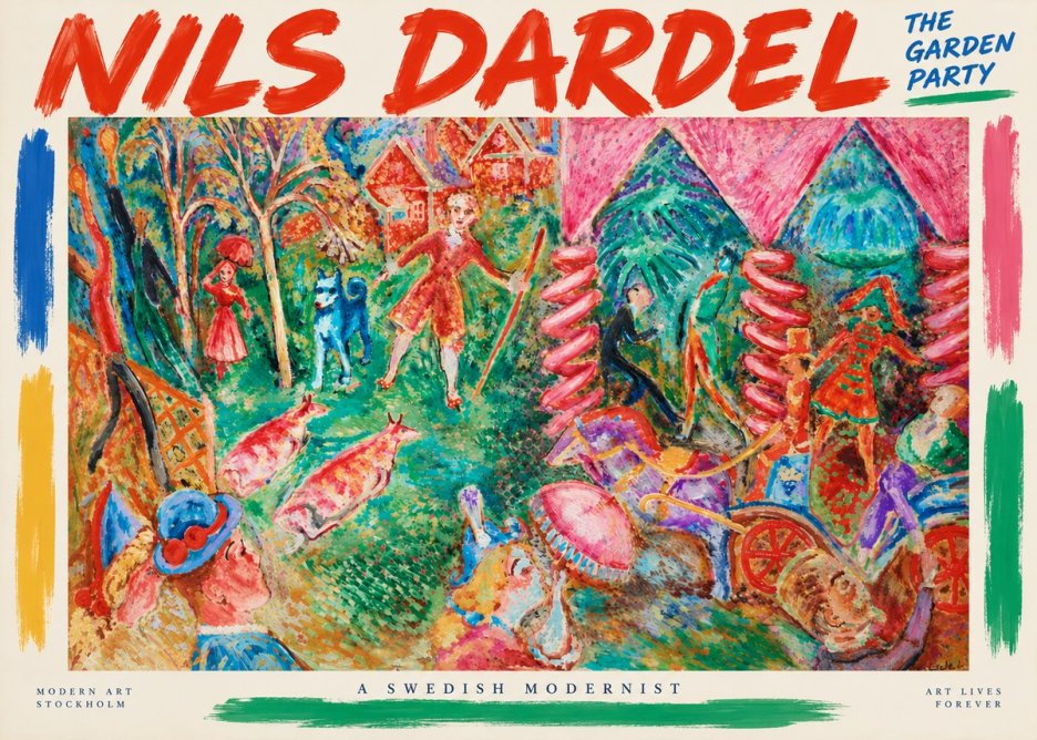 Nils Dardel The Garden Party No3 - Póster