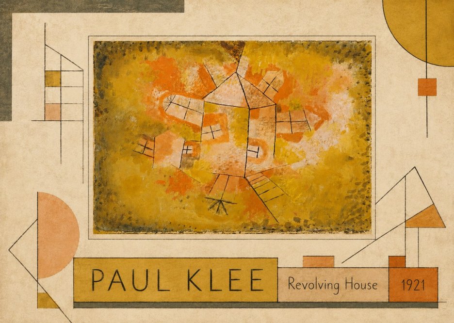 Paul Klee Revolving House No2 - Póster