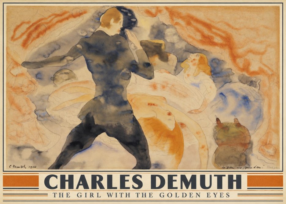 Charles Demuth The Girl with the Golden Eyes No4 - Póster