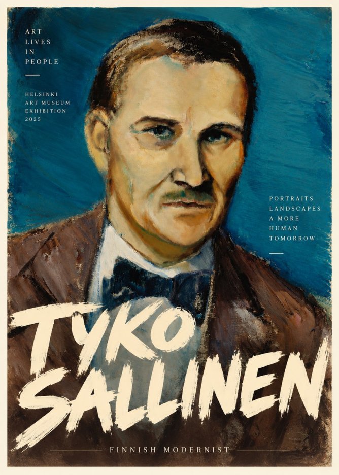 Tyko Sallinen Portrait of a Man I No3 - Póster