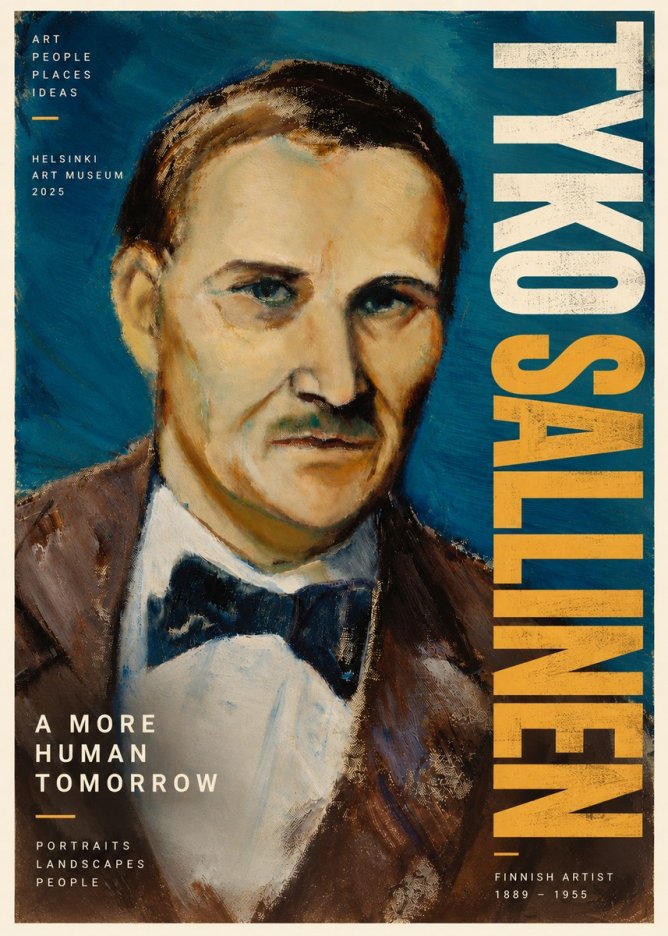 Tyko Sallinen Portrait of a Man I No6 - Póster