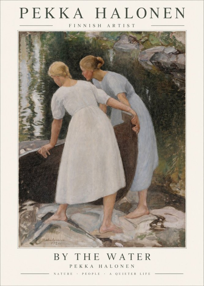 Pekka Halonen By the Water No1 - Póster