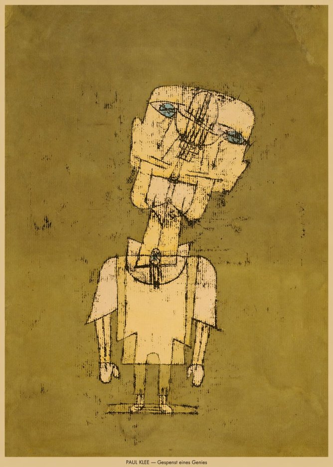 Paul Klee Gespenst Eines Genies No6 - Póster