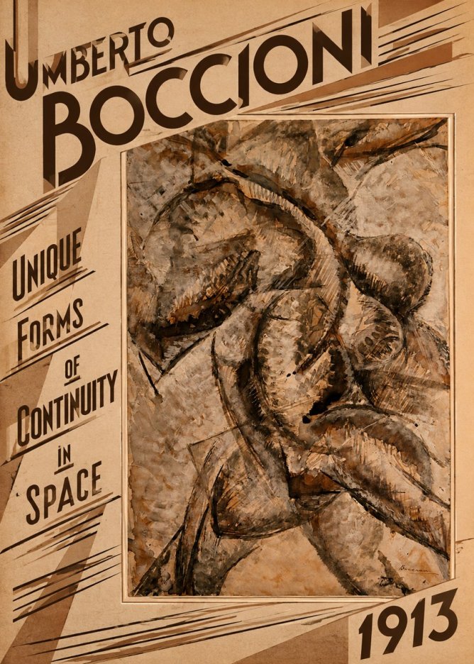 Umberto Boccioni Unique Forms of Continuity in Space No4 - Póster