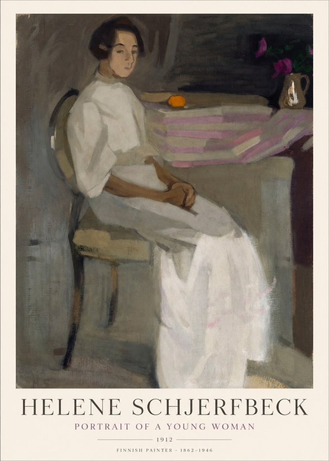 Helene Schjerfbeck Portrait of a Young Woman No1 - Póster