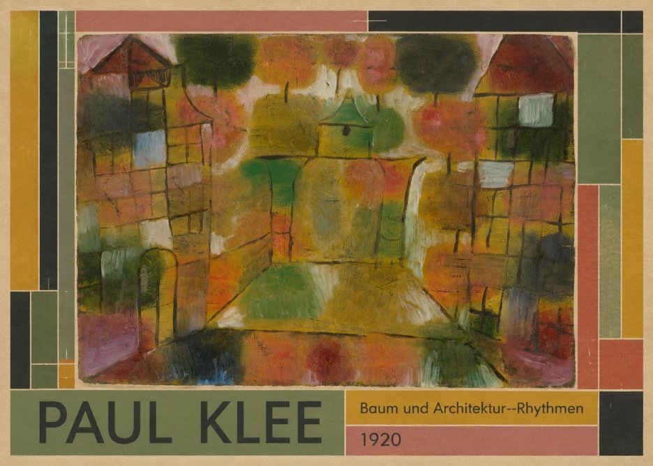 Paul Klee Baum Und Architektur--rhythmen No1 - Póster