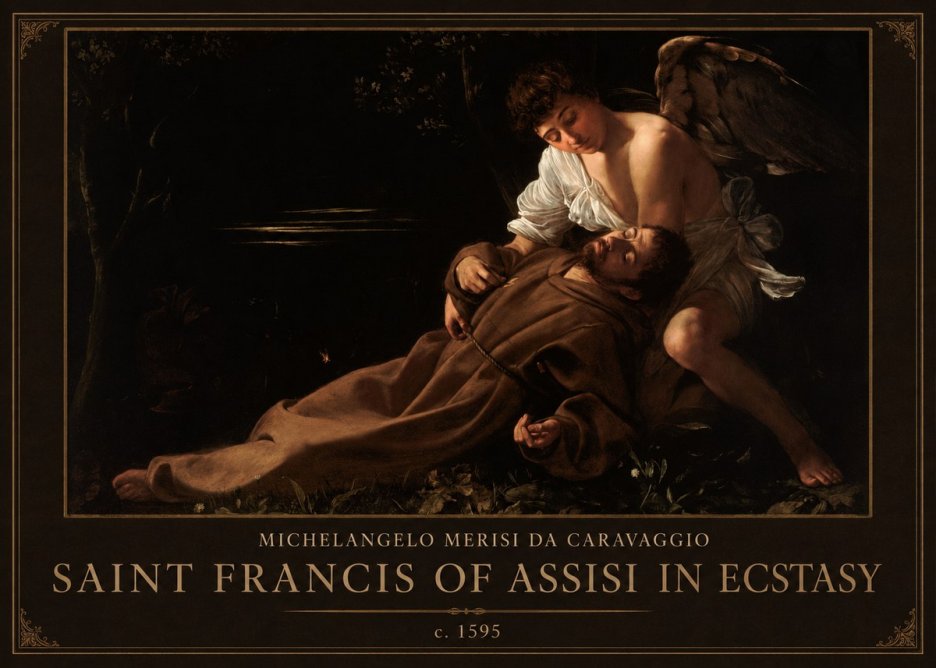 Michelangelo Merisi da Caravaggio Saint Francis of Assisi in Ecstasy No1 - Póster