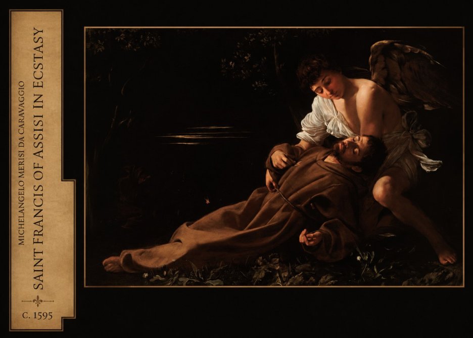 Michelangelo Merisi da Caravaggio Saint Francis of Assisi in Ecstasy No2 - Póster
